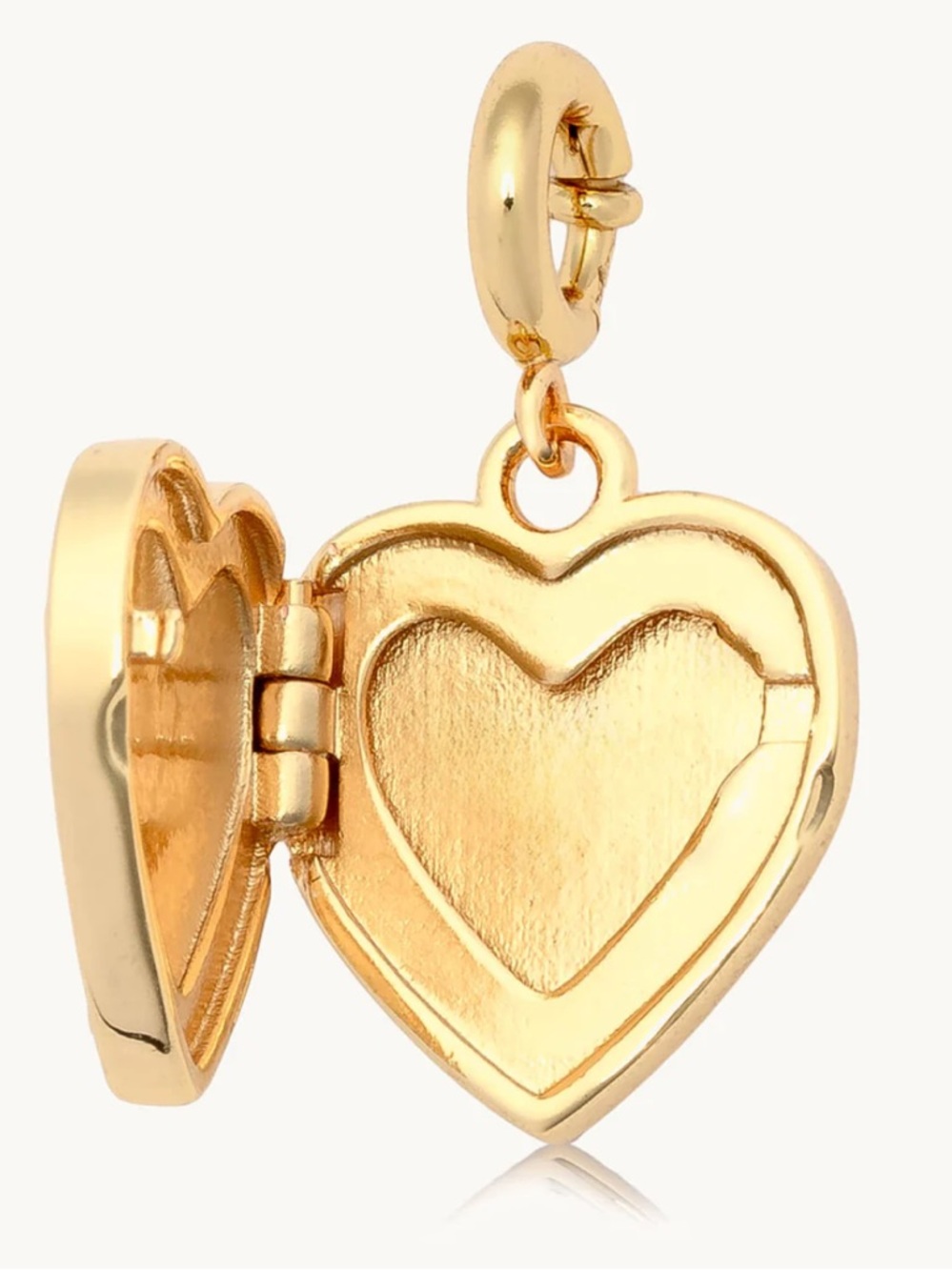 Like New Little Words Project Gold Heart Locket Charm - Picture 2 of 4